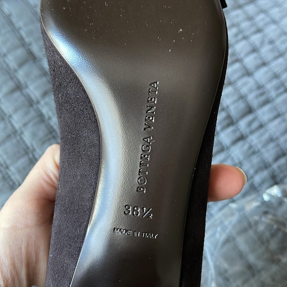 NIB Bottega Veneta Suede Pumps Shoes with buckle 38.5 - Picture 10 of 12